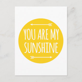 Sie sind mein Sonnenschein, Wortkunst, Textdesign Postkarte