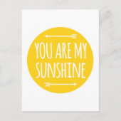 Sie sind mein Sonnenschein, Wortkunst, Textdesign Postkarte (Vorderseite)