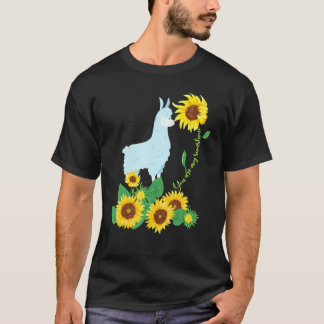 Sie sind mein Sonnenscheinblume-Llama-Sonnenblume- T-Shirt