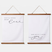 Sie sind mein Sunshine Lullaby Kinderzimmer Deco D Wandteppich Mit Holzrahmen (Doppelt)