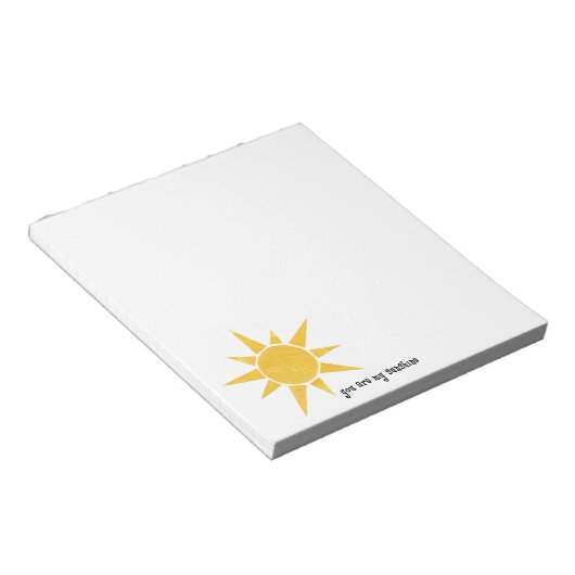 Sie sind mein Sunshine Notepad Notizblock (angewinkelt)