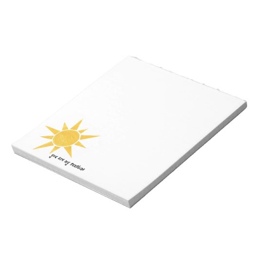 Sie sind mein Sunshine Notepad Notizblock (Rotiert)
