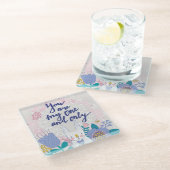 Sie sind mein und nur glasuntersetzer (Schrägansicht)