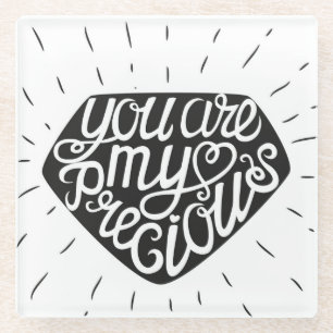 Sie sind mein wertvolles glasuntersetzer