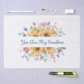 Sie sind mein Zitat von Sonnenschein und Sonnenblu Seidenpapier (Handwerk)