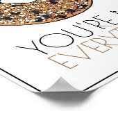 Sie sind meine Alles Bagel Frühstücksküche Art Poster (Ecke)