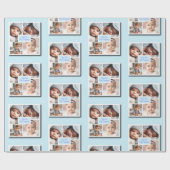 Sie sind meine Alles-Foto-Collage auf blau Geschenkpapier (Flach)