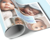 Sie sind meine Alles-Foto-Collage auf blau Geschenkpapier (Rolleneckpunkt)