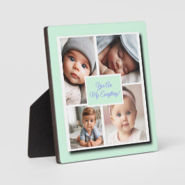 Sie sind meine Alles-Foto-Collage auf Grün Fotoplatte