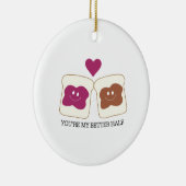 Sie sind meine bessere Hälfte Keramikornament (Rechts)