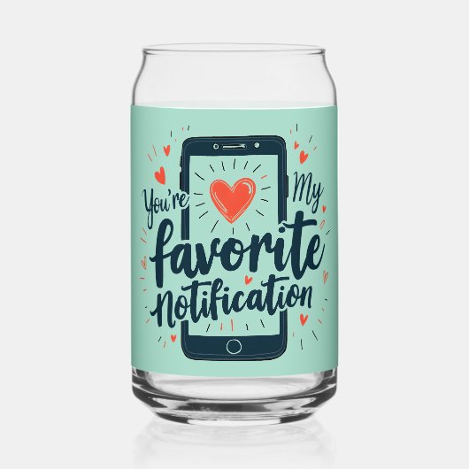 Sie sind meine bevorzugte digitale Zuneigung Dosenglas (Rückseite)