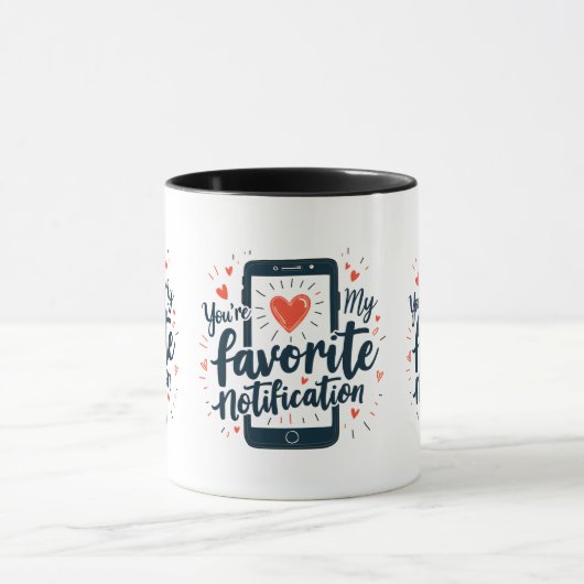 Sie sind meine bevorzugte digitale Zuneigung Tasse (Zentrum)