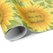 Sie sind meine Blume für Sonnenblumen Geschenkpapier (Rolleneckpunkt)
