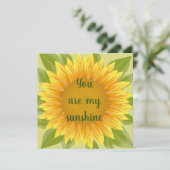 Sie sind meine Blume für Sonnenblumen Karte (Stehend Vorderseite)