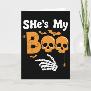Sie sind meine Boo Skeleton Paare, die sich in der Karte