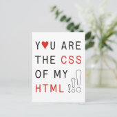 Sie sind meine CSS Postkarte (Stehend Vorderseite)
