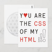 Sie sind meine CSS Postkarte (Vorne/Hinten)