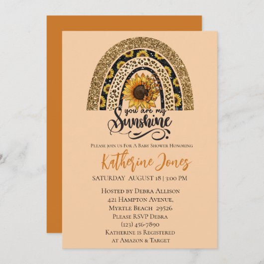 Sie sind meine Einladung zu einer Sonnenschutzdusc (Vorne/Hinten)