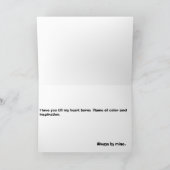 Sie sind meine Flamme der Karte (Innenseite)