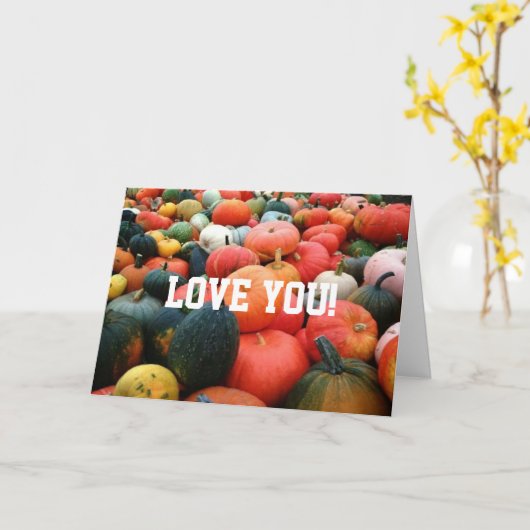 SIE SIND MEINE HALLOWEEN KARTE "PUMPKIN FOR LIFE" (Gelbe Blume)