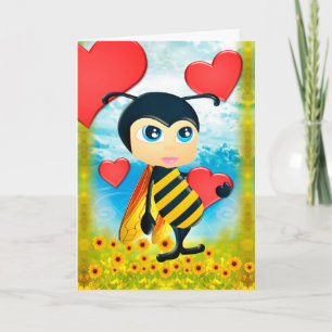 Sie sind meine Honig-Bienen-Liebe-Gruß-Karte Karte