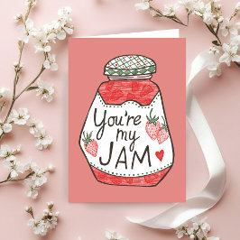 SIE SIND MEINE JAM Strawberry Illustration Custom  Karte