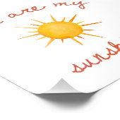 Sie sind meine Kunst des Sonnenscheins Fotodruck (Ecke)