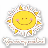 Sie sind meine Liebe für sonnigen Cartoon Aufkleber (Vorderseite)