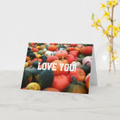 SIE SIND MEINE LIEBE "PUMPKIN FÜR LEBEN" KARTE (Gelbe Blume)