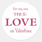 Sie sind meine Liebe Runder Aufkleber (Vorderseite)