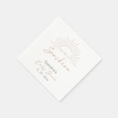 Sie sind meine moderne Babydusche Sunshine Boho Serviette (Ecke)