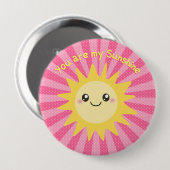 Sie sind meine niedliche Sonne des Sonnenscheins Button (Vorne & Hinten)
