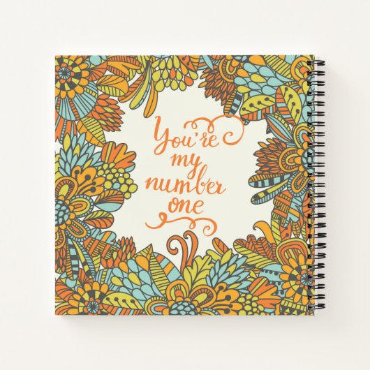 Sie sind meine Nummer eins Notizblock (Rückseite)