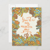 Sie sind meine Nummer eins Postkarte (Vorne/Hinten)