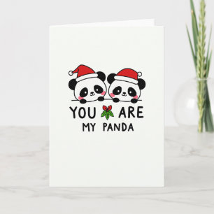 Sie sind meine Panda-Niedliche Weihnachtskarte für Karte