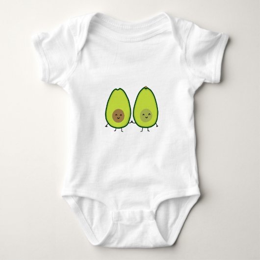 Sie sind meine PERFEKTE HÄLFTE, AVOCADO Baby Strampler (Vorderseite)
