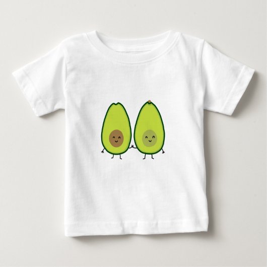 Sie sind meine PERFEKTE HÄLFTE, AVOCADO Baby T-shirt (Vorderseite)