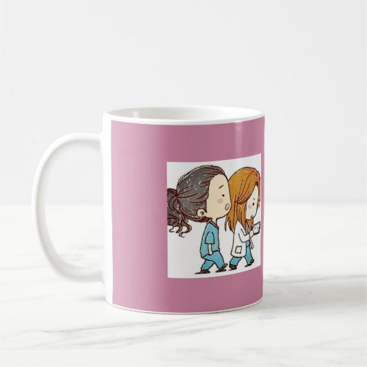 Sie sind meine Personen-Tasse - Rosa Kaffeetasse (Links)