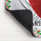Sie sind meine Rose Rosenrahmen Herz Mousepad (Ecke)