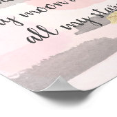 SIE SIND MEINE SONNE - Pink Gold Quote Poster (Ecke)