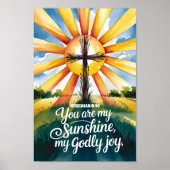 Sie sind meine sonnendurchflutete Christliche Kind Poster (Vorne)