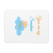 Sie sind meine sonnengelben, orangefarbenen Sonnen Magnet (Horizontal)