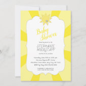 Sie sind meine Sonnenschein-Babyparty, neutrales Einladung (Vorderseite)