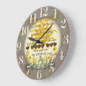 Sie sind meine Sonnenschein-Herzen Große Wanduhr (Winkel)