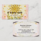 Sie sind meine Sonnenschein-Herzen Visitenkarte (Vorne/Hinten)