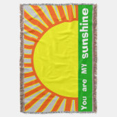 Sie sind meine Sonnenschein "inspirierende Zitate" Decke (Vorderseite Vertikal)