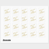 Sie sind meine Sunshine Quote Imitate Gold Foil Fu Quadratischer Aufkleber (Blatt)