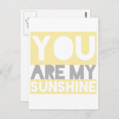 Sie sind meine Sunshine-Texte Postkarte (Vorne/Hinten)