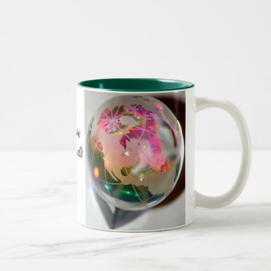 Sie sind meine Welt Zweifarbige Tasse (Rechts)