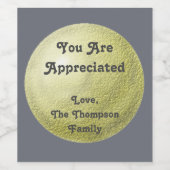 Sie sind Minimalistisch über den modernen Goldrand Weinetikett (Einzelnes Label)